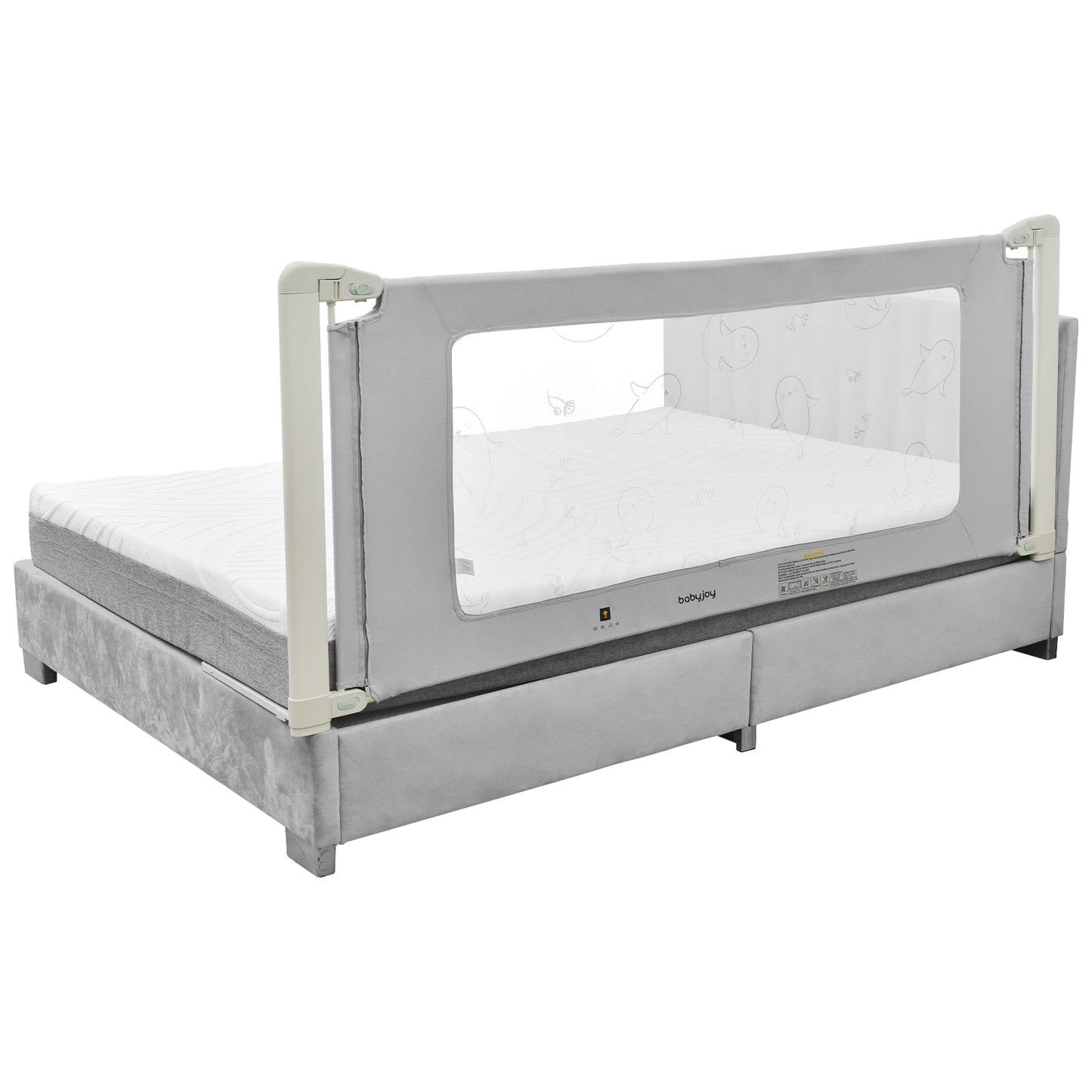 Bed Rail Guard for Toddlers Kid with Adjustable Height and Safety Lock