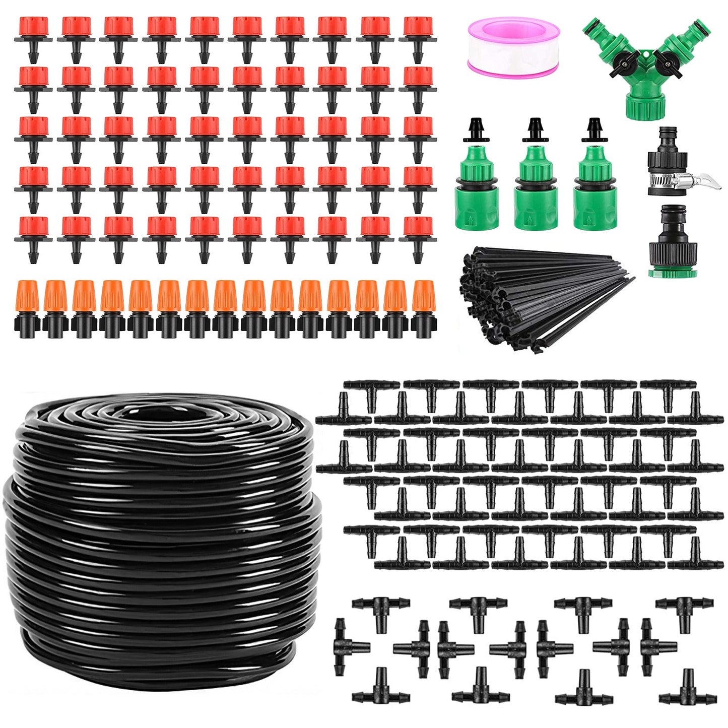 Drip Irrigation Kit 164FT Automatic Garden Watering System