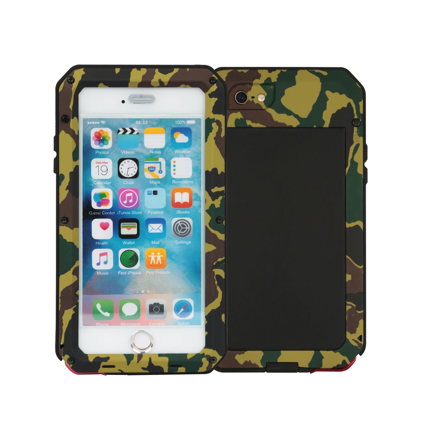 iPhone 6 Plus Rugged Full Cover Case with Screen Protector