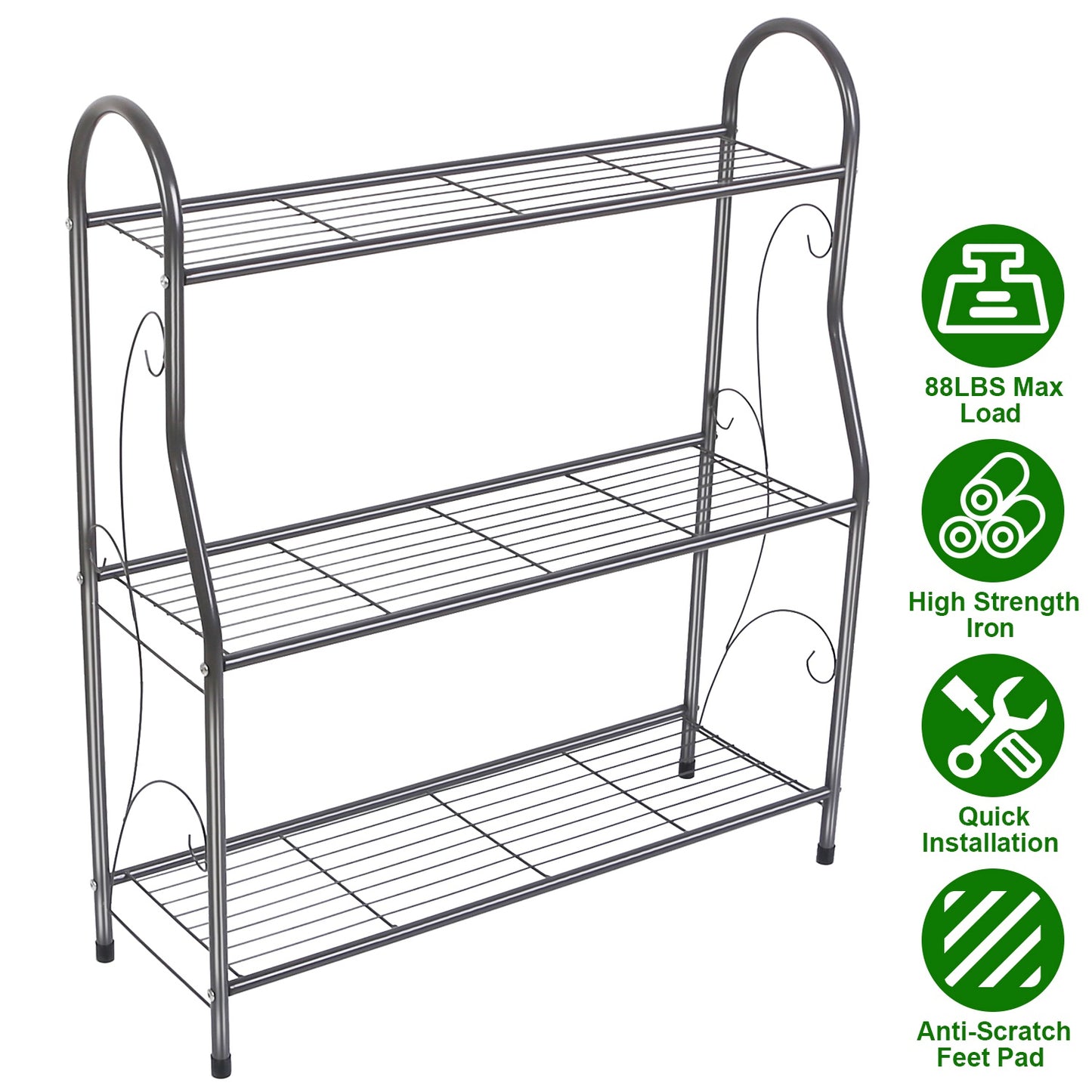 3 Tier Plant Stand Rack with 88 LBS Capacity