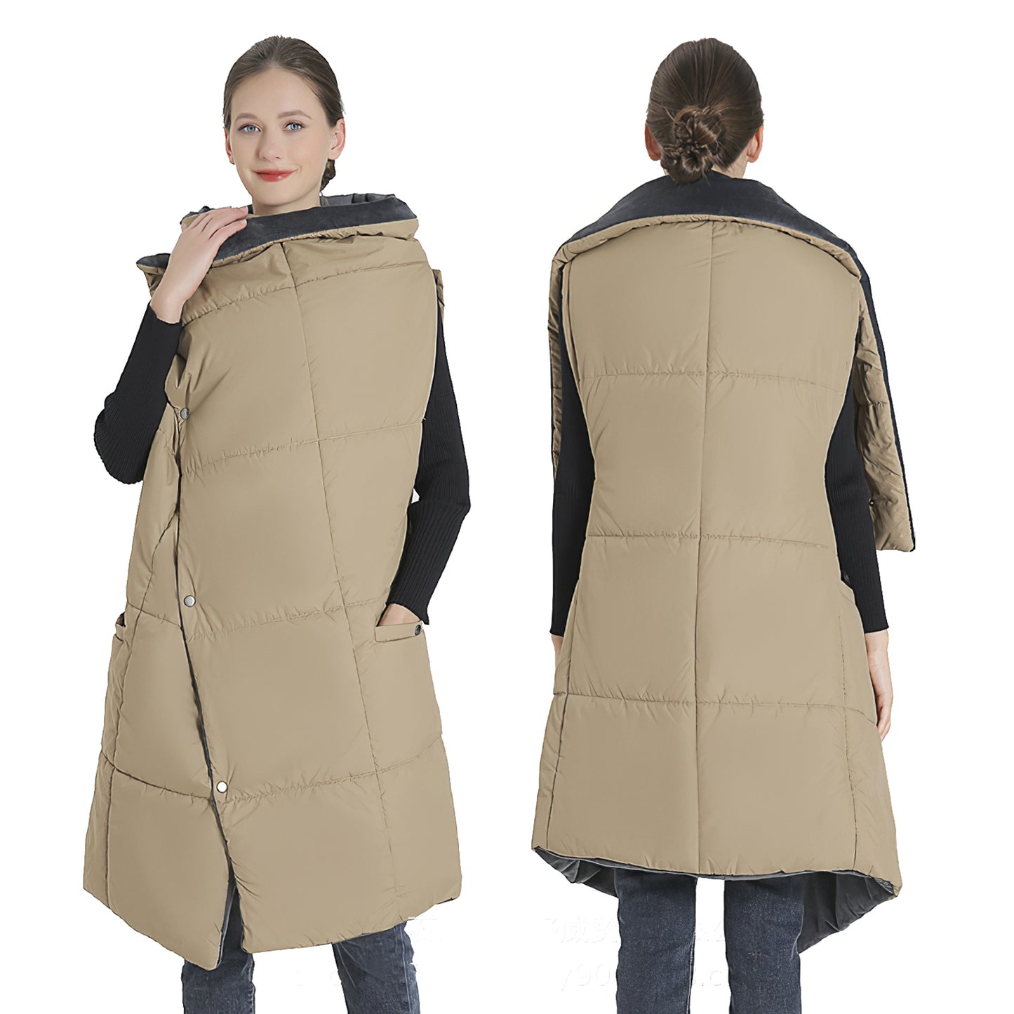USB Heated Blanket Shawl with 6 Zones & 3 Heat Settings