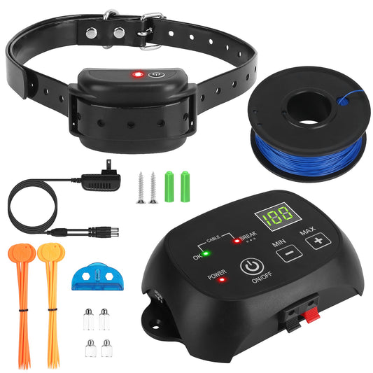 Underground Dog Fence System with Rechargeable Receiver
