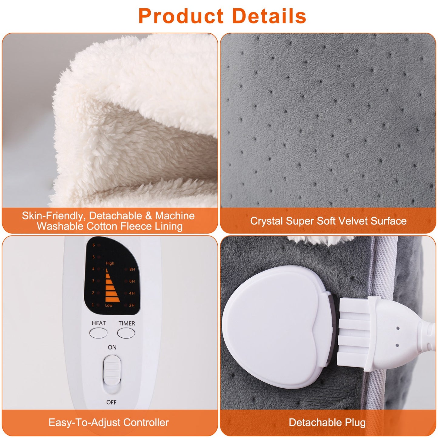 Heating Pad for Foot Electric Heated Foot Warmer