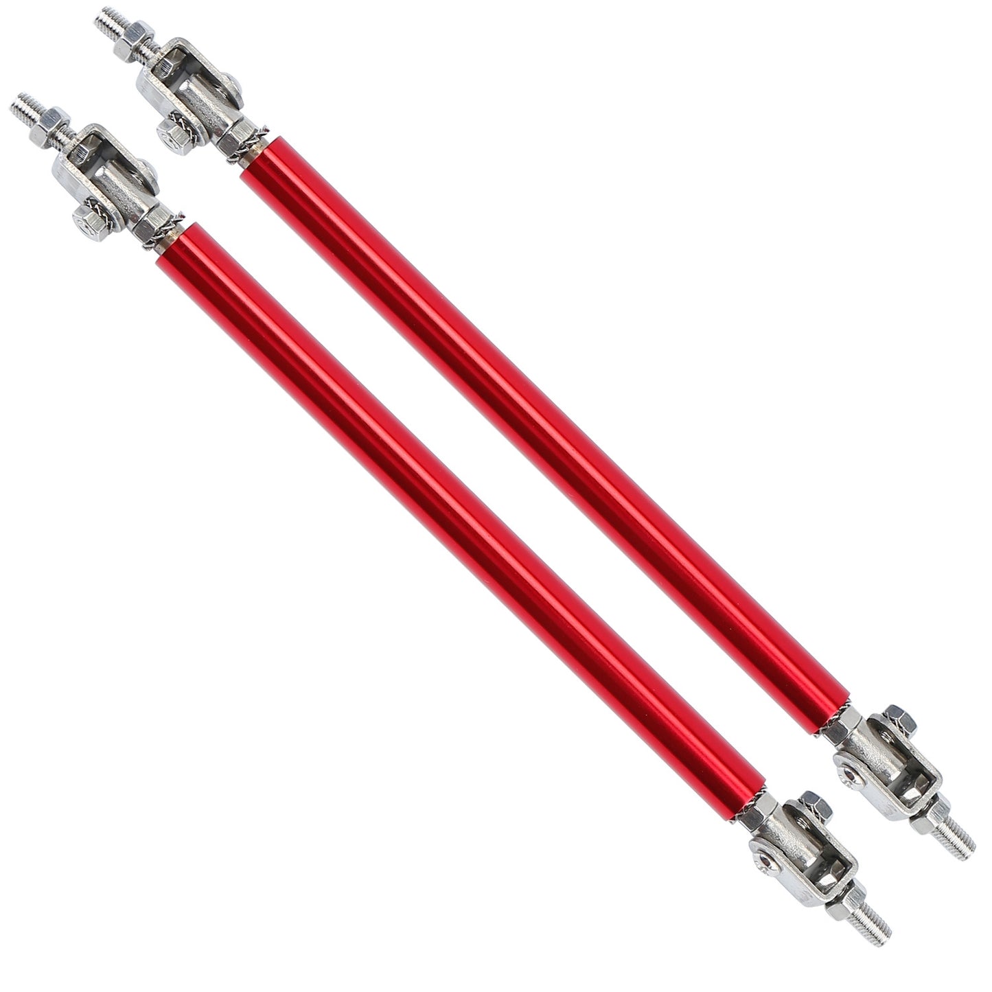 Adjustable Front Bumper Lip Support Rods 150-200mm Red