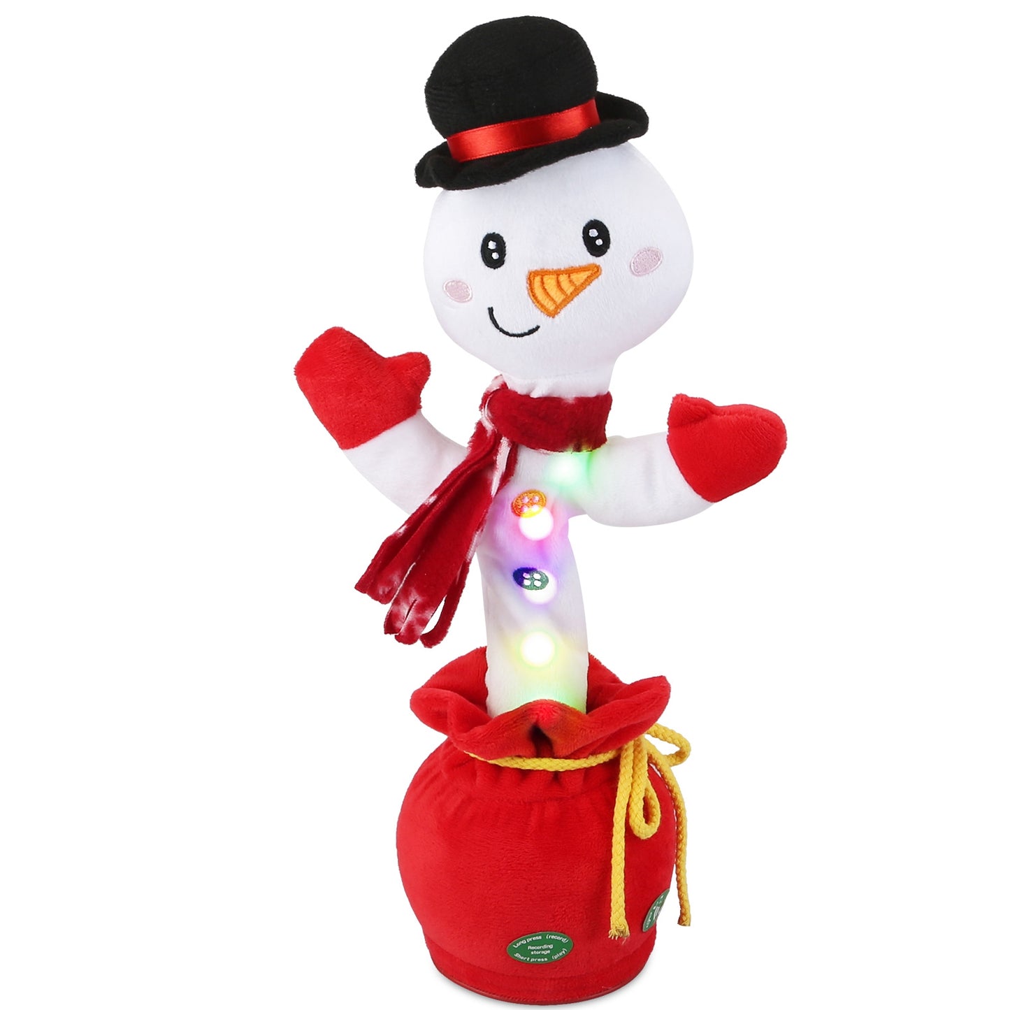 Dancing Christmas Plush Toy with Music, Lights & Recording