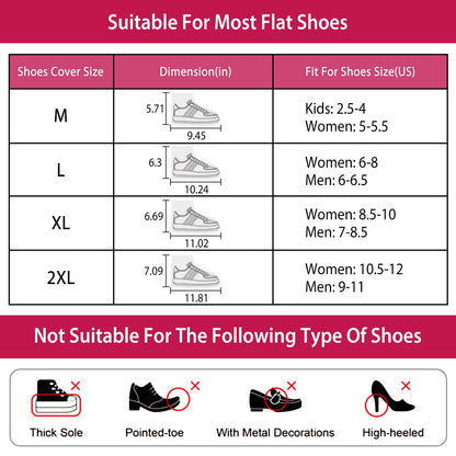 Waterproof Shoe Covers Reusable Not-Slip Rain Shoe