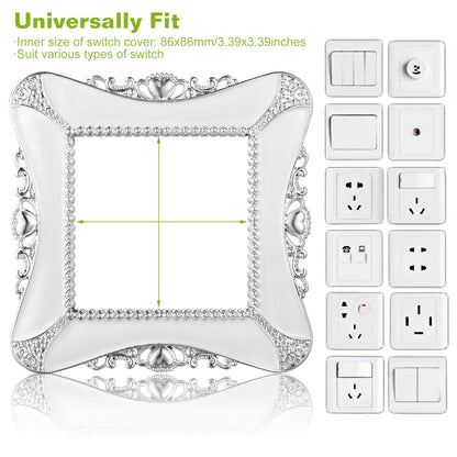 Decorative Switch Cover 2-Pack European Style Wall Plate