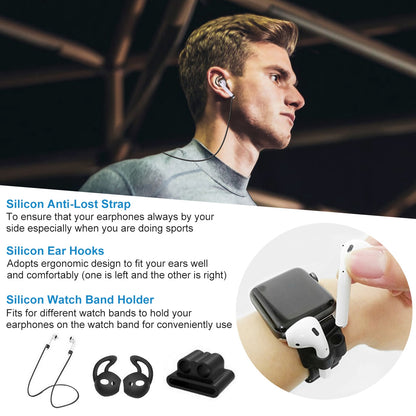 AirPods 1/2 Silicone Case with Accessories Kit