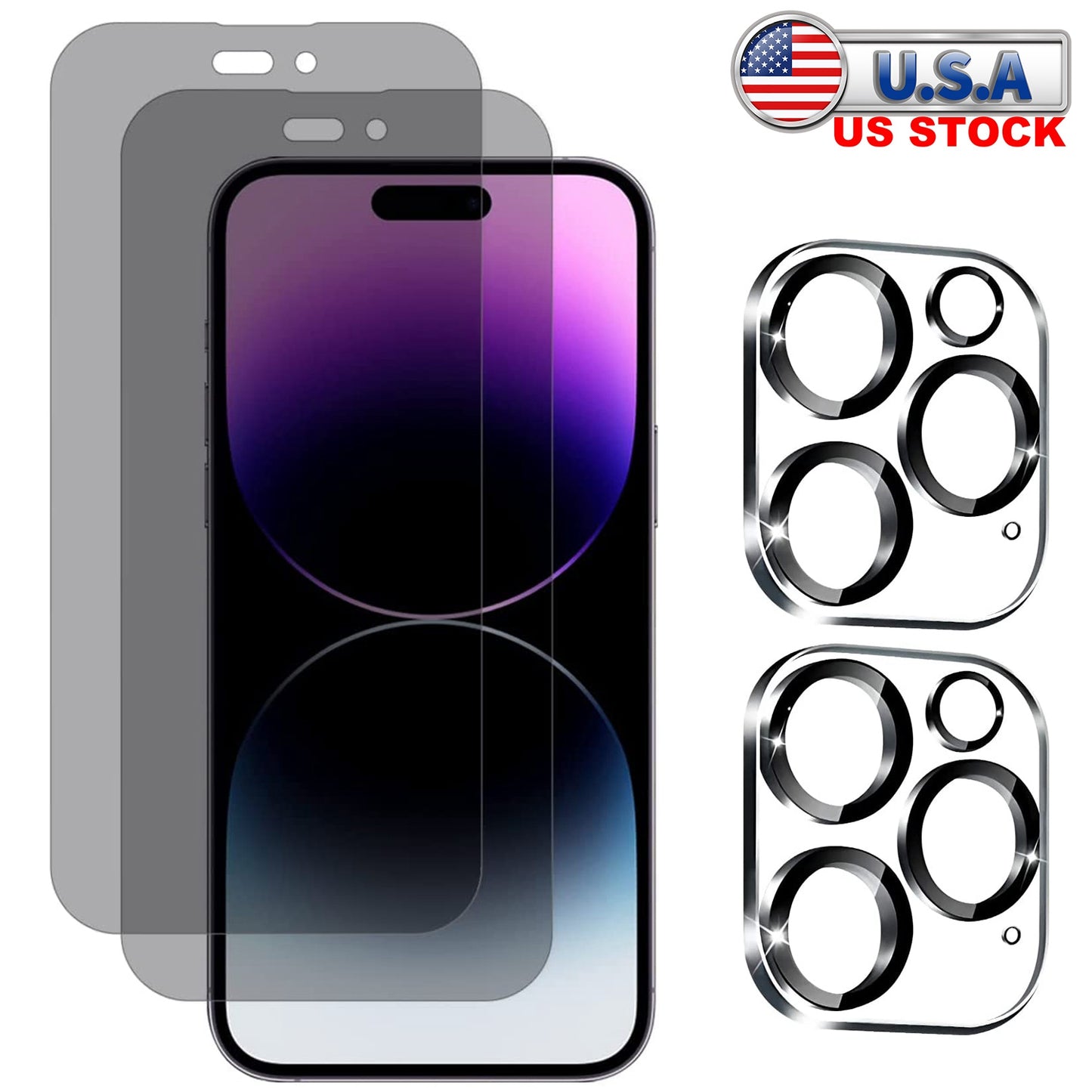Camera Lens Protector for iPhone - 2 Pack Tempered Glass