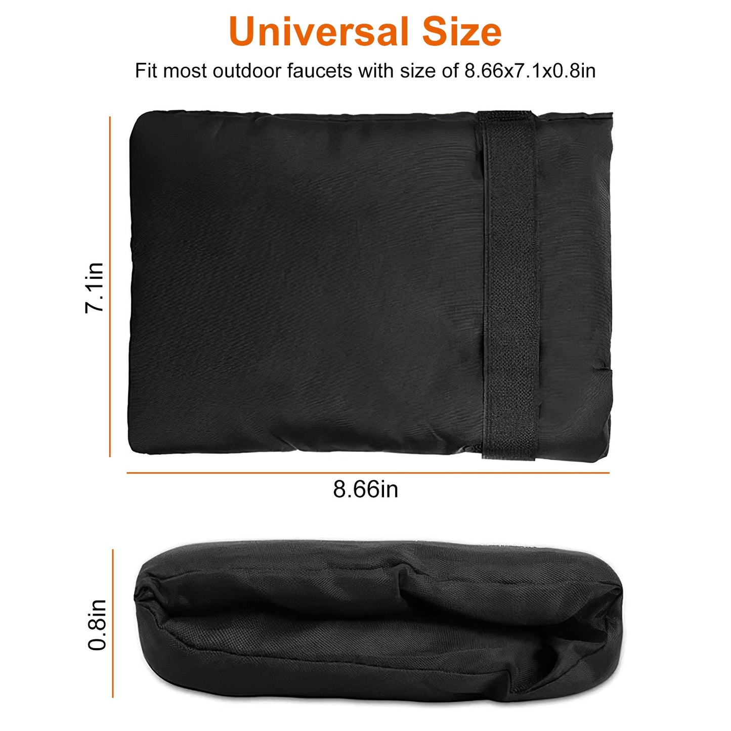 Outdoor Faucet Covers for Winter Freeze Protection (4-Pack)