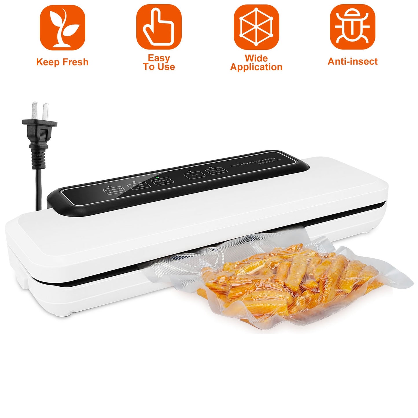 Electric Vacuum Sealer Machine with 10 Bags