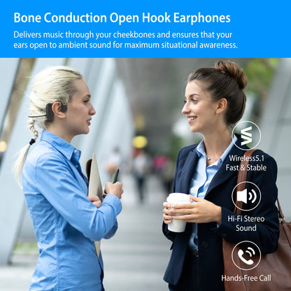 Bone Conduction Headphones Wireless Open Ear Sports Headset