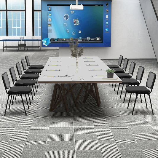 Stackable Conference Chairs with Mesh Back, Set of 5