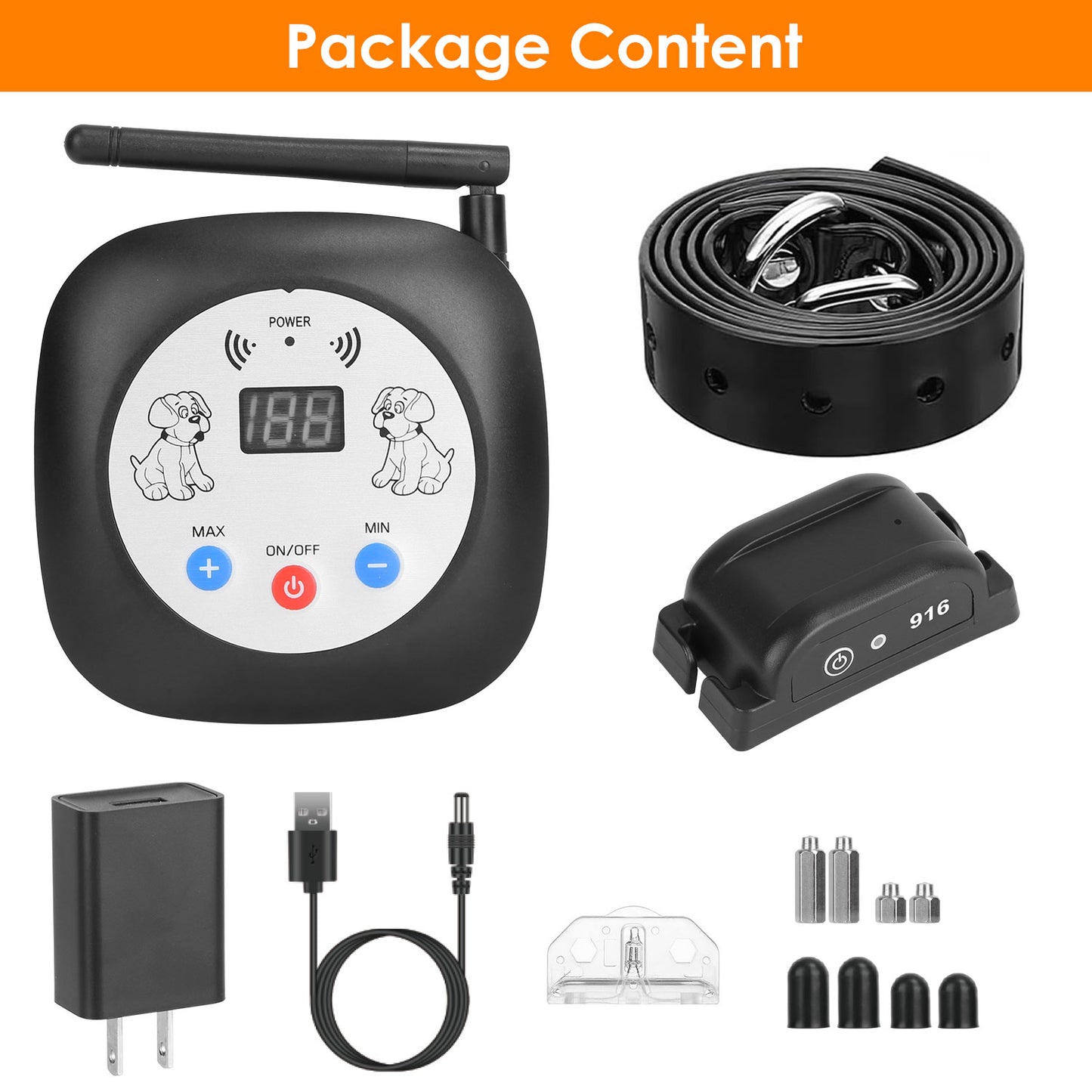 Wireless Dog Fence System with GPS Tracking and Collar