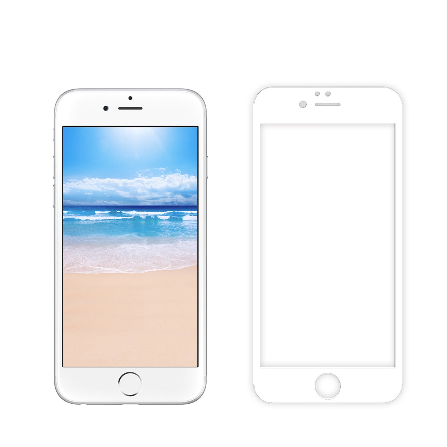 Tempered Glass Screen Protector for iPhone 6 - 3D Curved