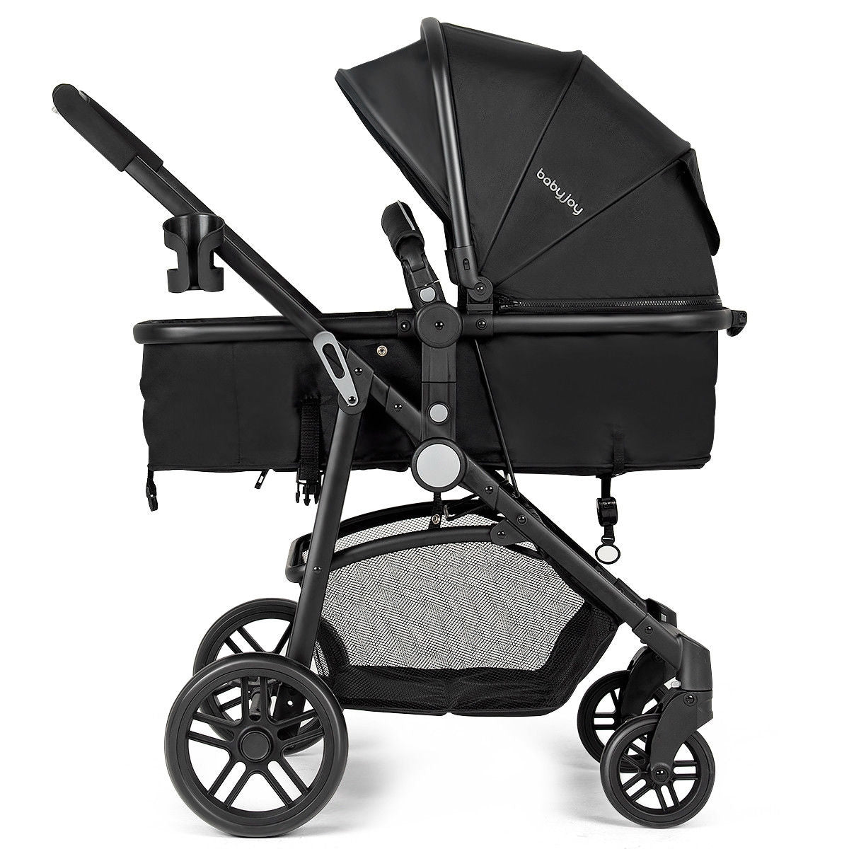 2-in-1 Foldable Baby Stroller with Reversible Seat