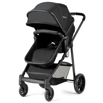 2-in-1 Foldable Baby Stroller with Reversible Seat