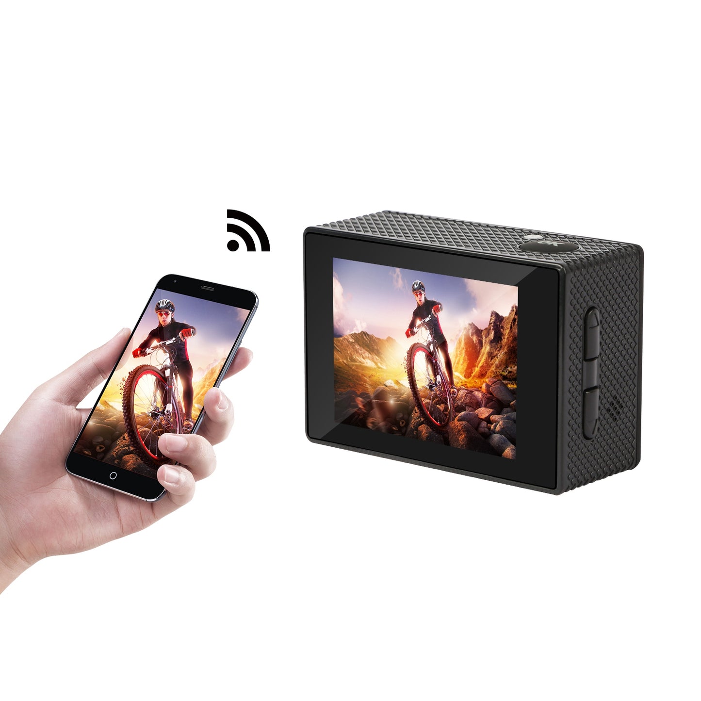 4K Action Camera with 170° Wide Angle Lens and WiFi