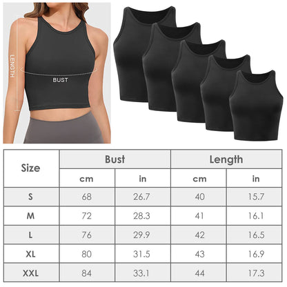 Women Sleeveless Cropped Tank Top