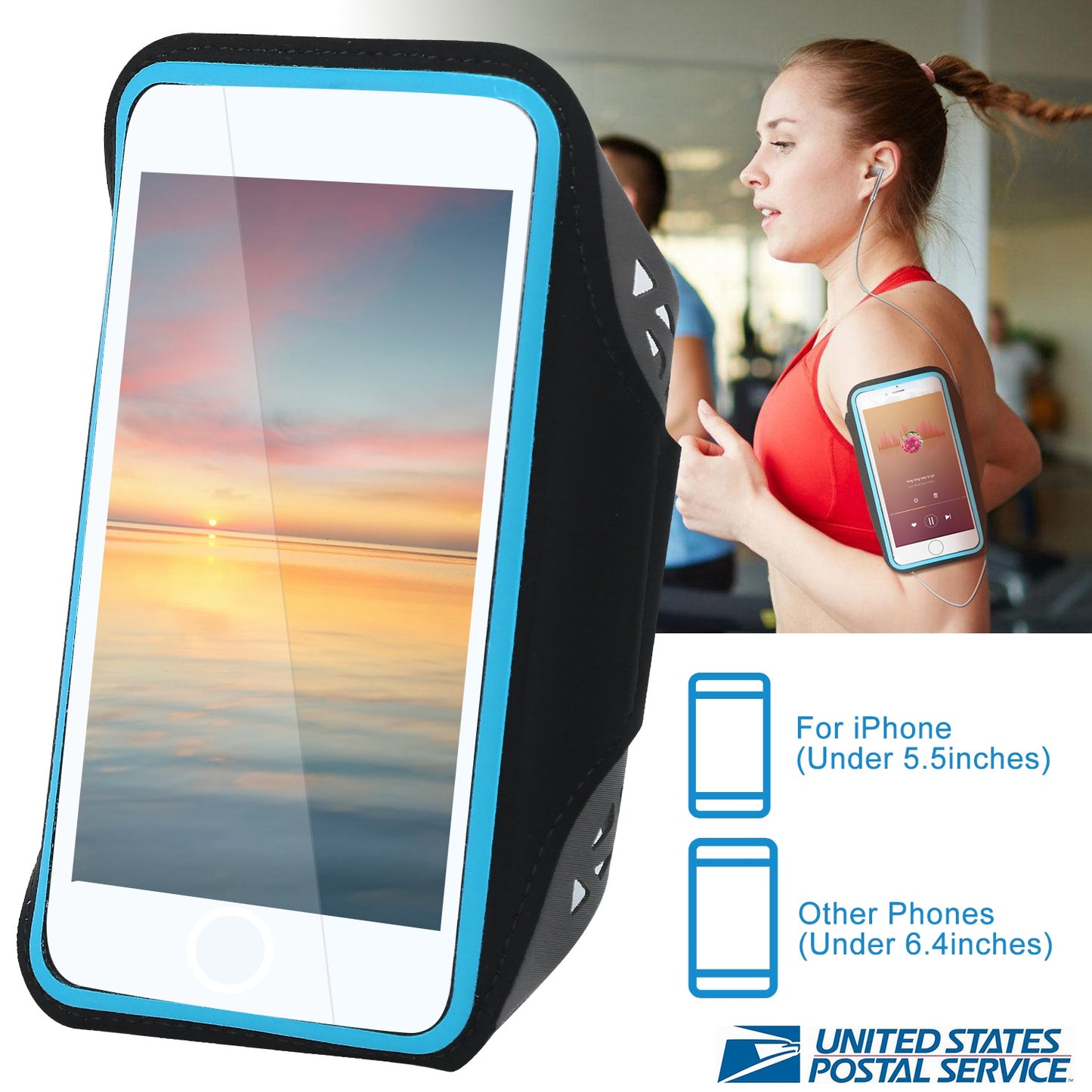 Running Armband Phone Holder with Sweat-Resistant Design