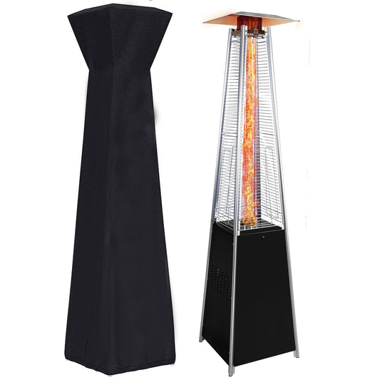 48,000 BTU Pyramid Patio Heater with Quartz Glass Tube
