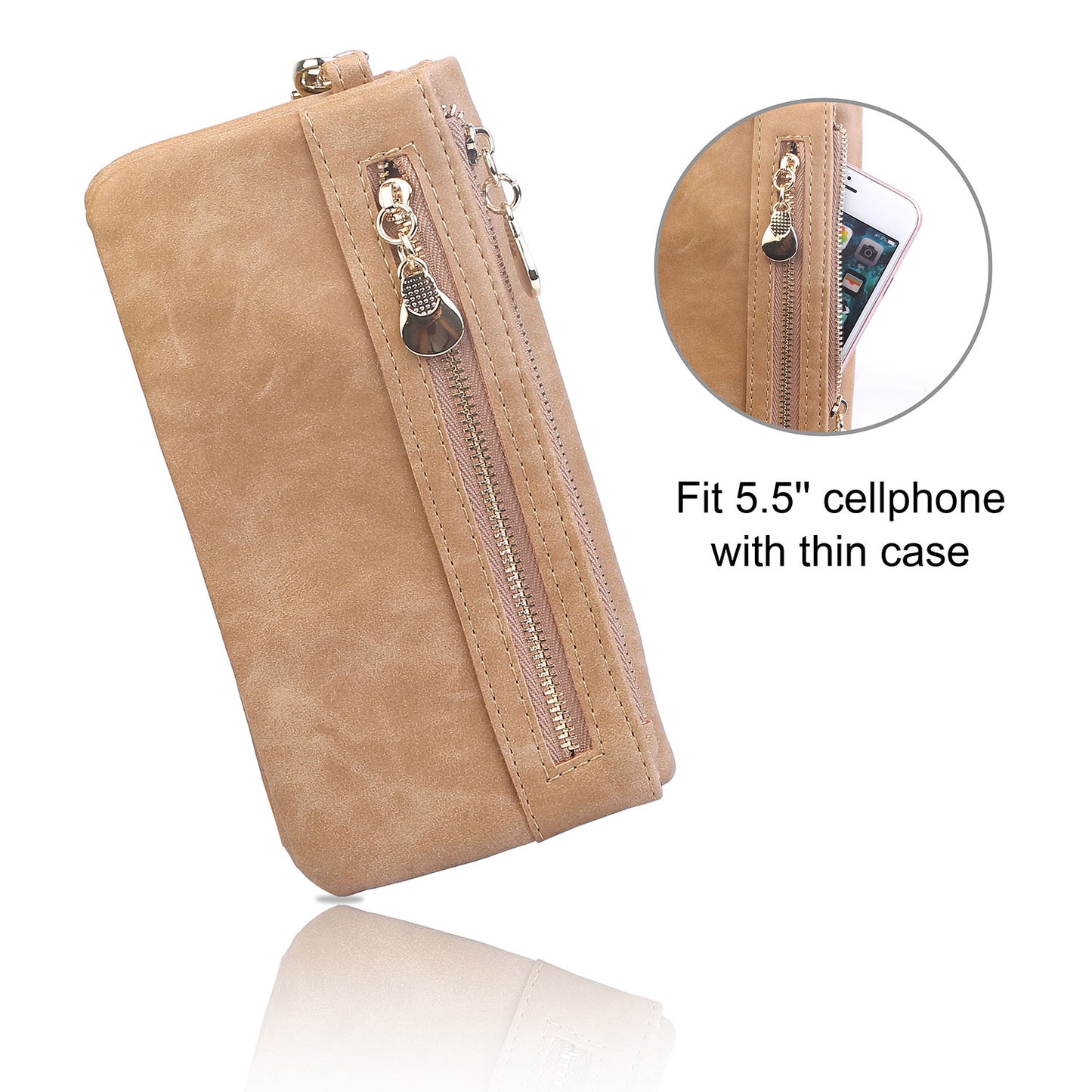 Luxury Women’s Leather Clutch Wallet