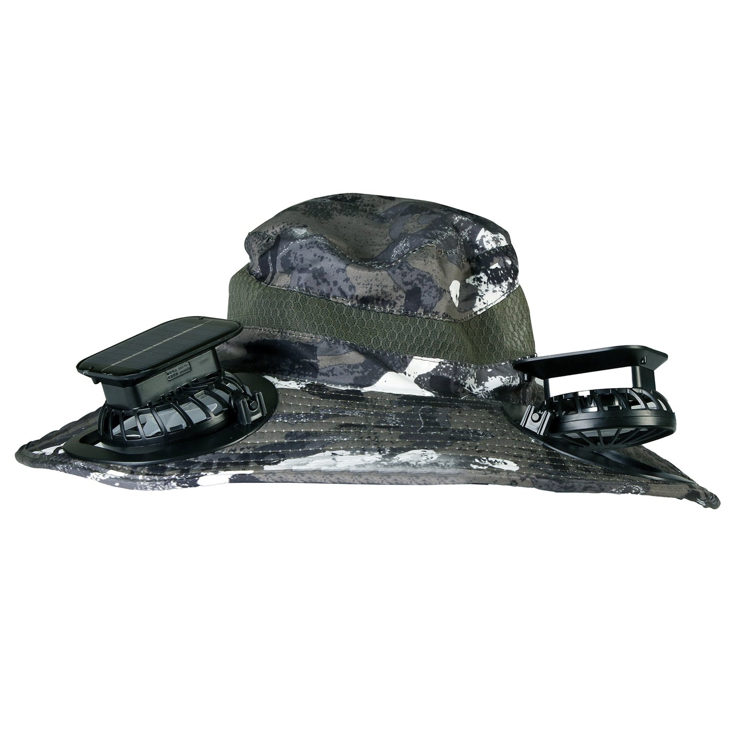 Wide Brim Sun Hat with Dual Rechargeable Fans & UPF50+