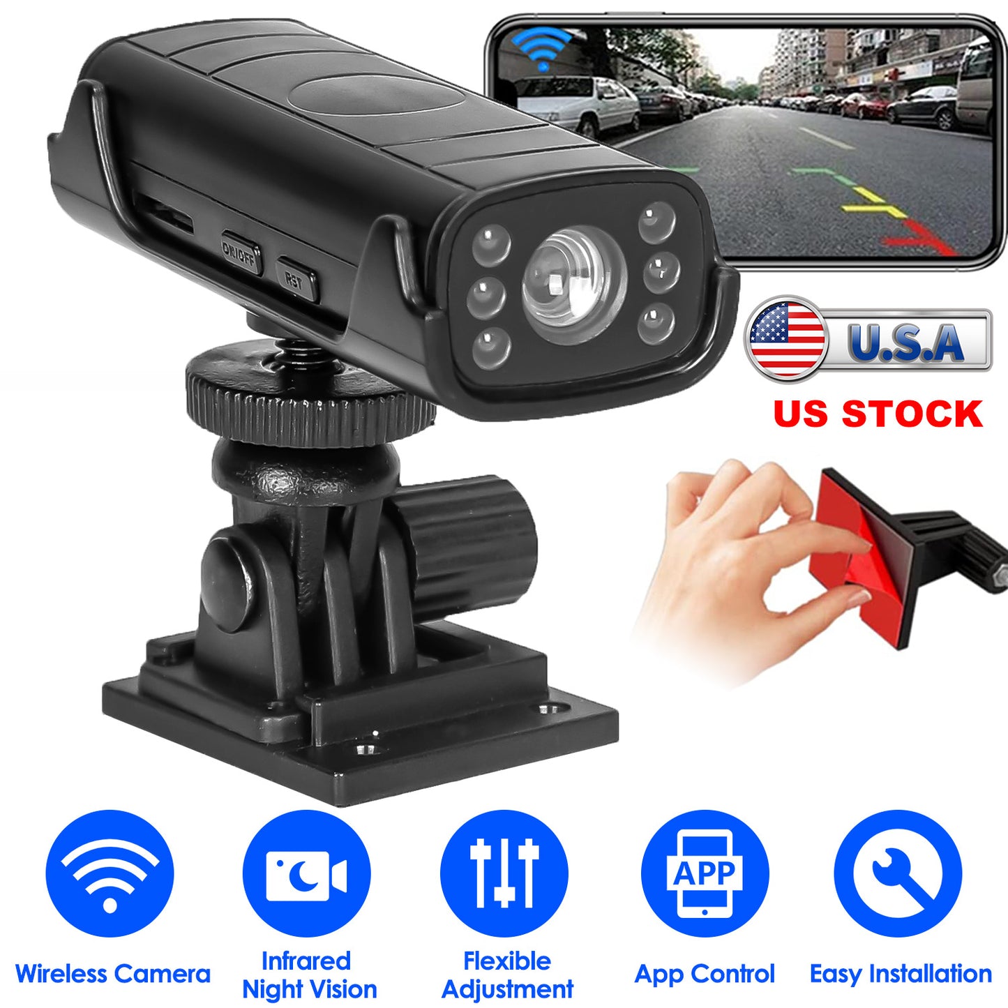 Wireless Backup Camera with Night Vision for RVs & Trucks