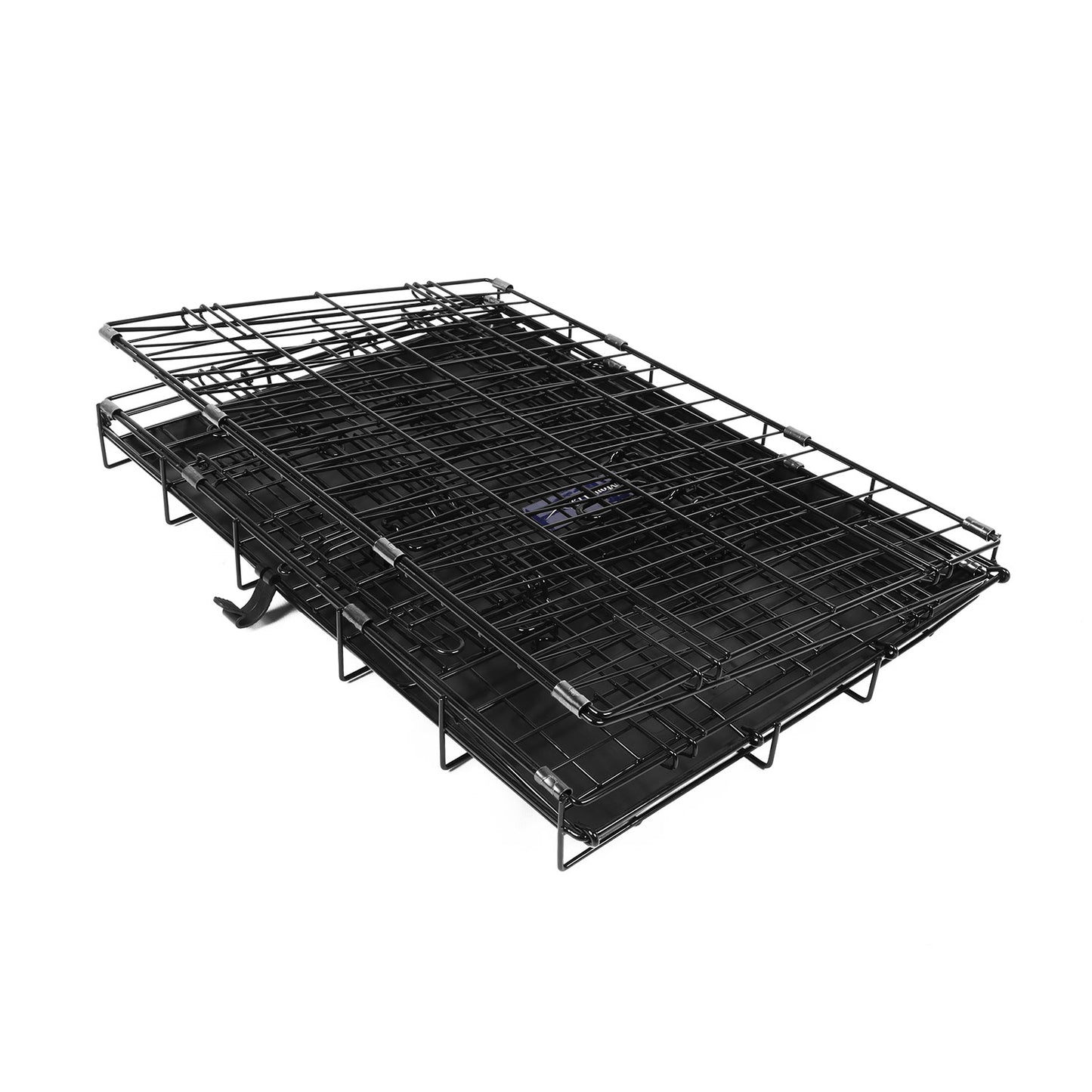 30-Inch Folding Metal Dog Crate with Double Door