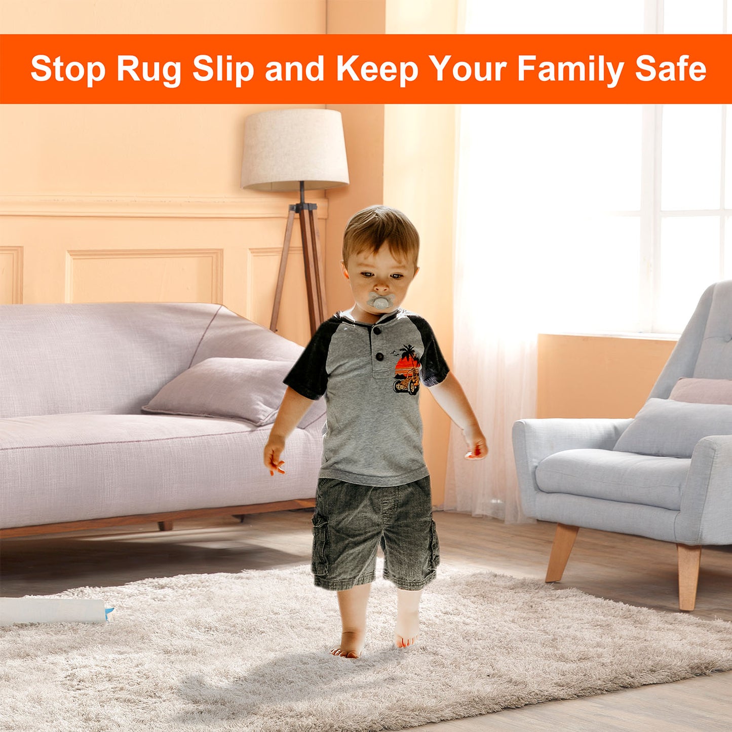 Rug Gripper Pads Non-Slip Anti-Curling Corner Grippers