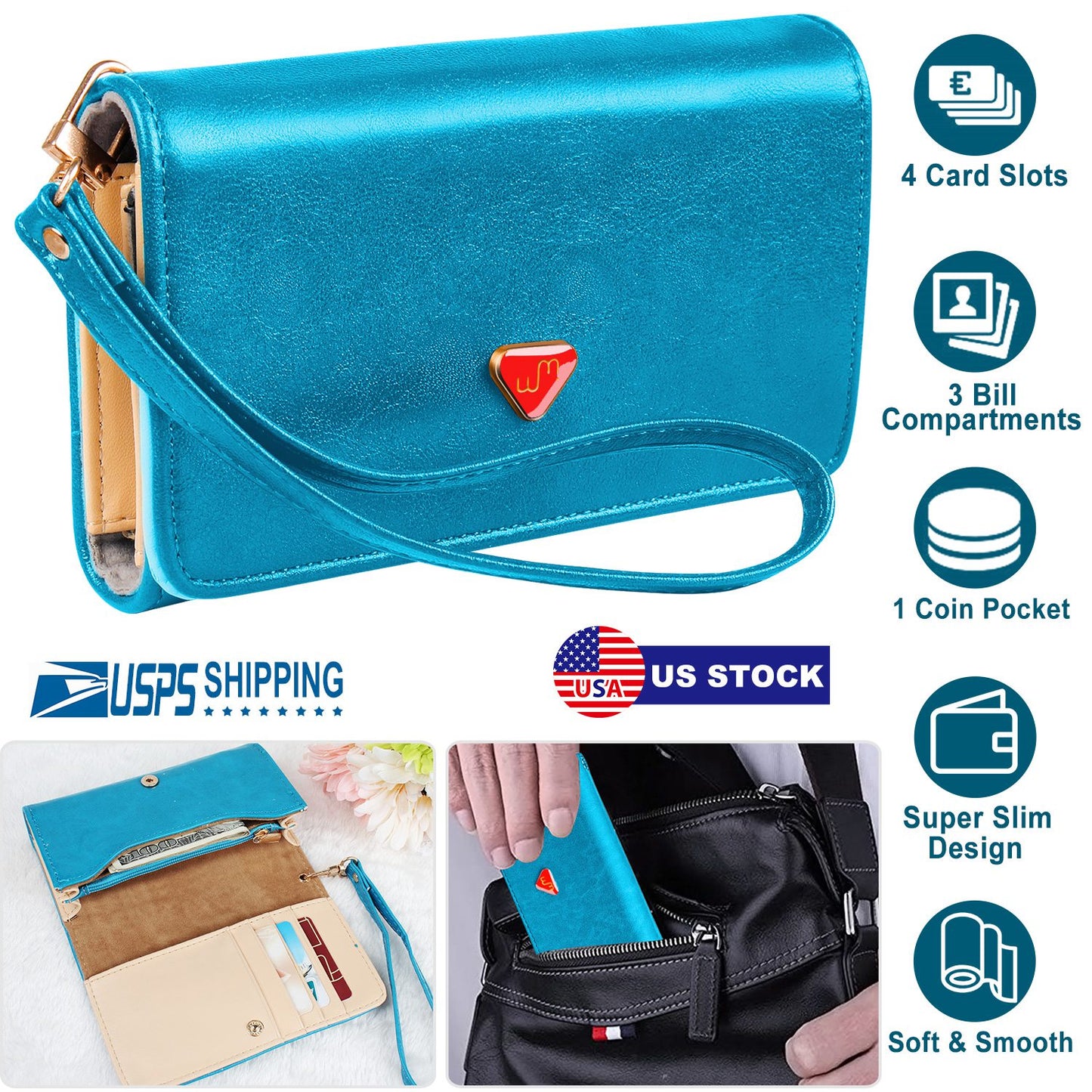 Women Wristlet Wallet