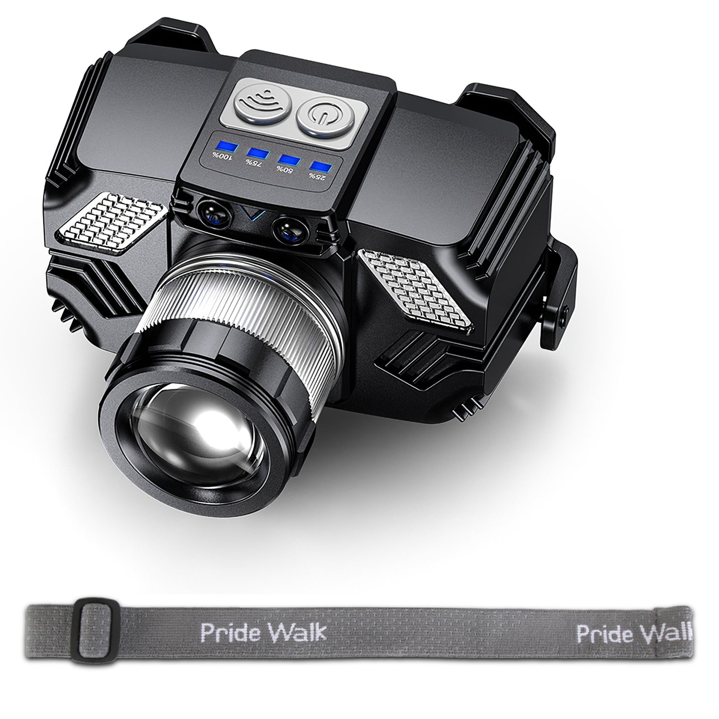 Motion Sensor LED Headlamp with Zoomable Beam & 3 Modes