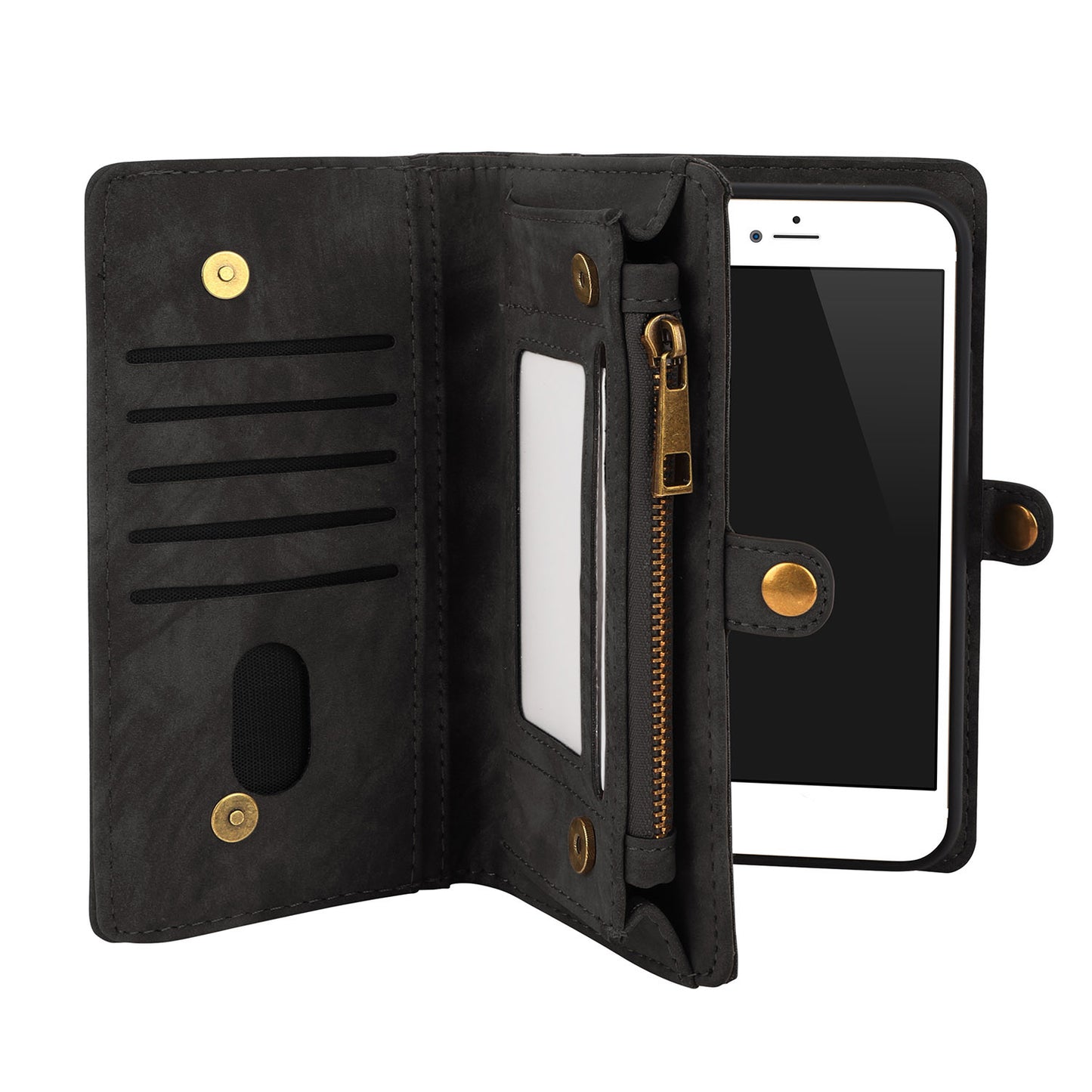 iPhone 6s Plus Wallet Case with Detachable Magnetic Cover
