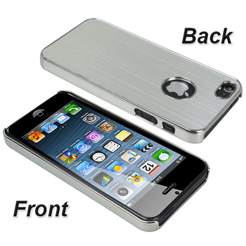 iPhone 5 Aluminum Hard Case with Stylus Pen - Silver