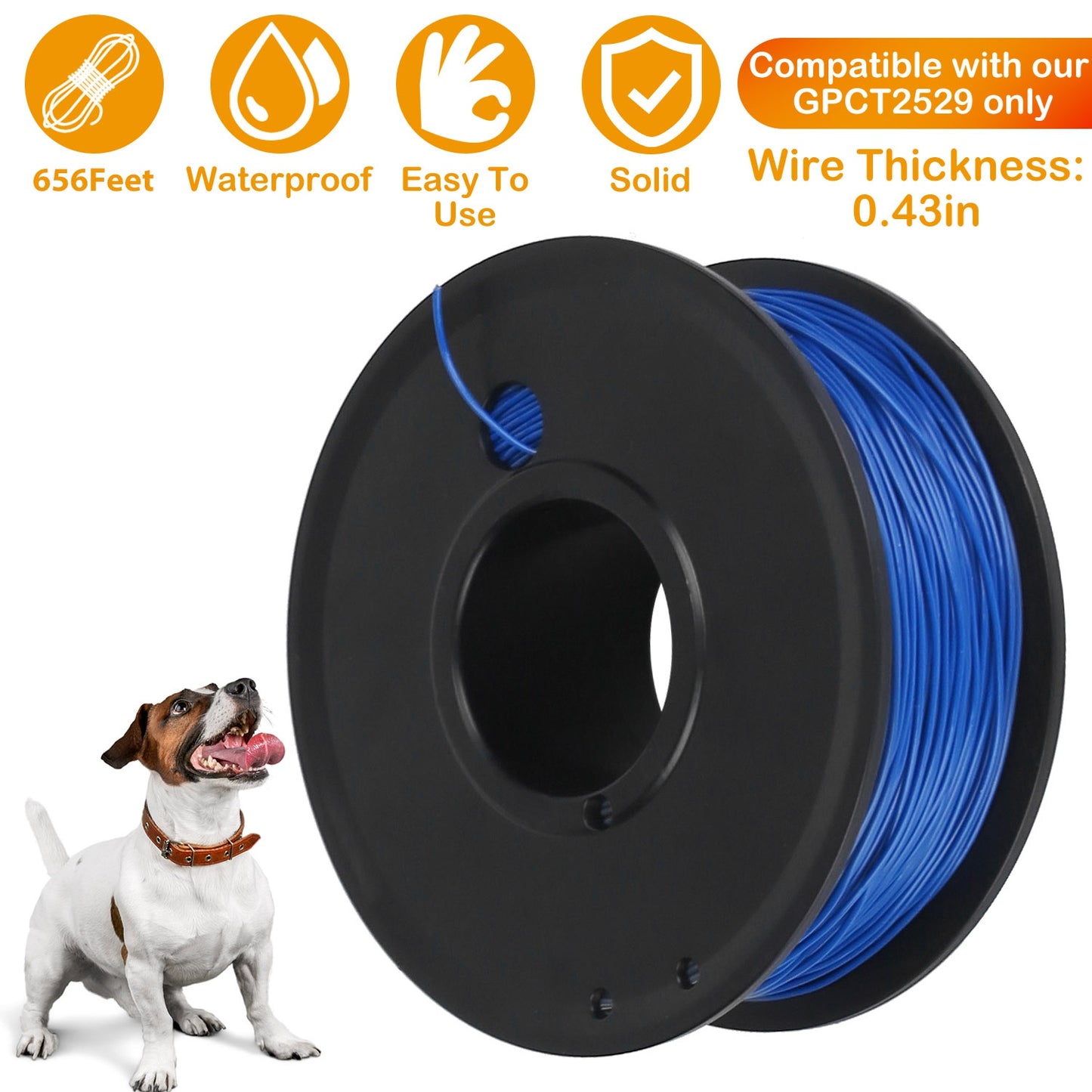 Dog Fence Boundary Wire 656ft Copper for Underground Systems