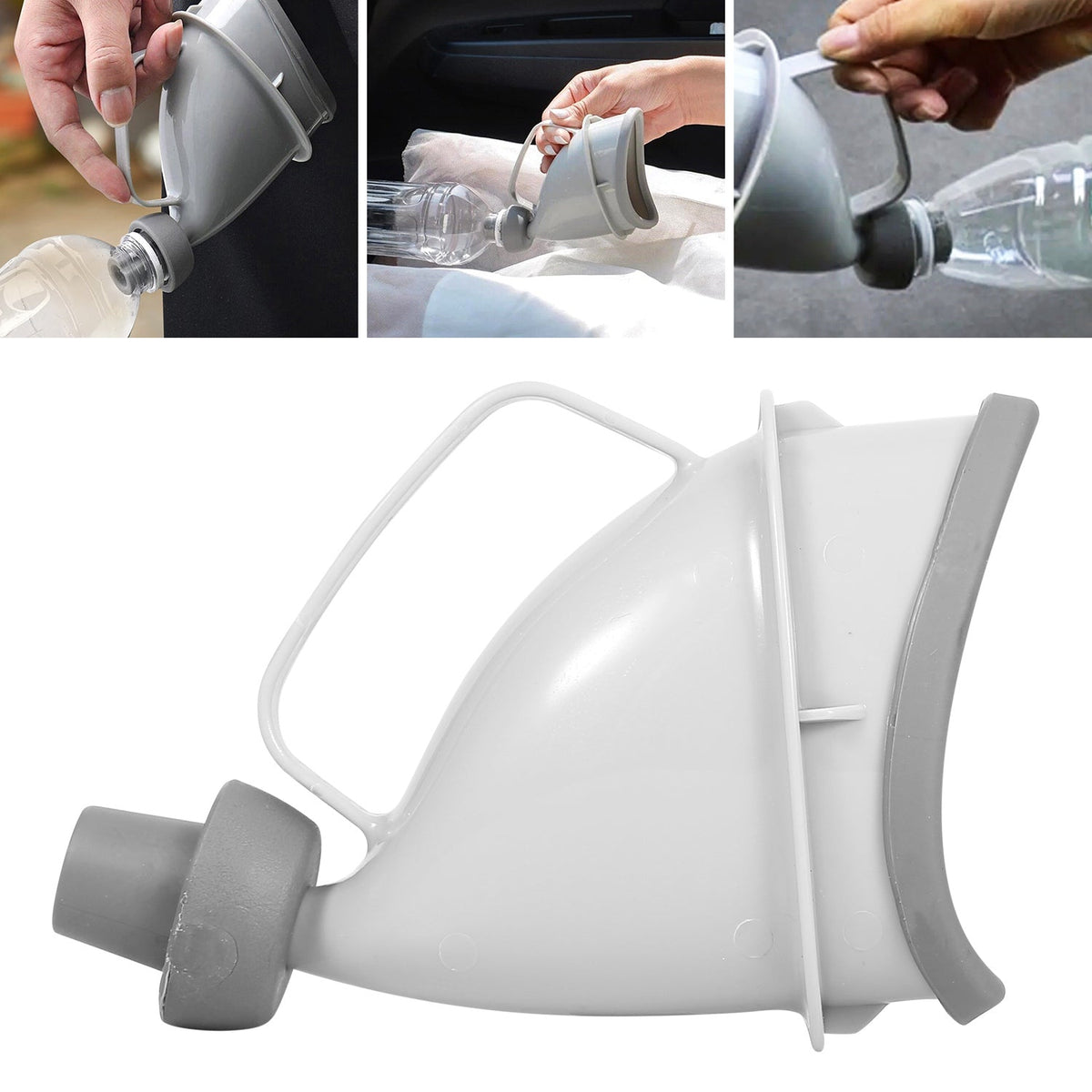 Unisex Potty Pee Funnel Adult EmergencyÊUrinal Device Portable Male Female Toilet For Car Camping Travel Outdoor