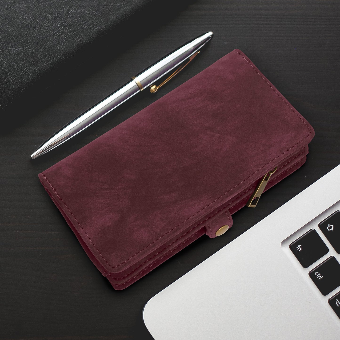 iPhone 7 Plus Wallet Case with Detachable Magnetic Cover