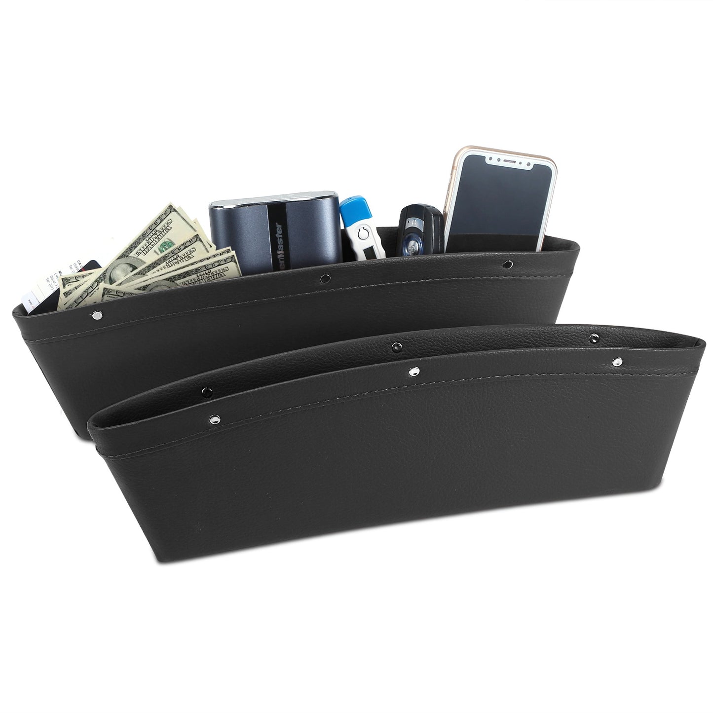 Seat Wedge Organizer 2-Pack for Car Storage