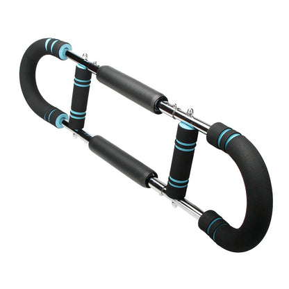 Adjustable Twister Arm Exerciser Spring Workout Bar Strength Enhancer for Men with 3 Resistance Levels 66-110LBS Chest Biceps Triceps Thighs Back Work
