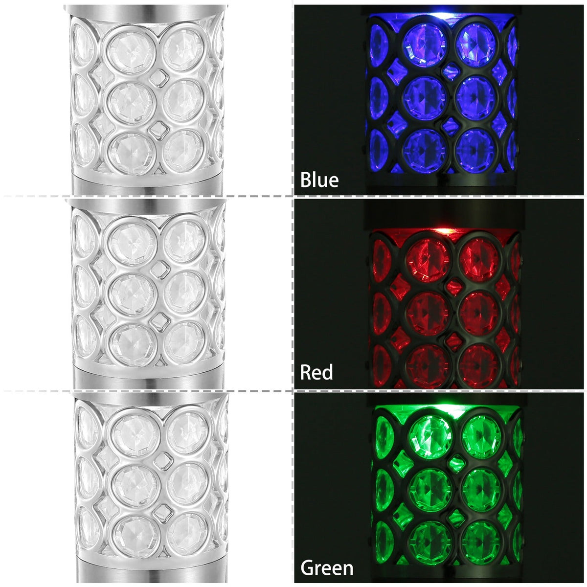 Solarek 6 Pack Outdoor Solar Light IP44 Waterproof RGB Garden Lamp Landscape Lawn DŽcor Light