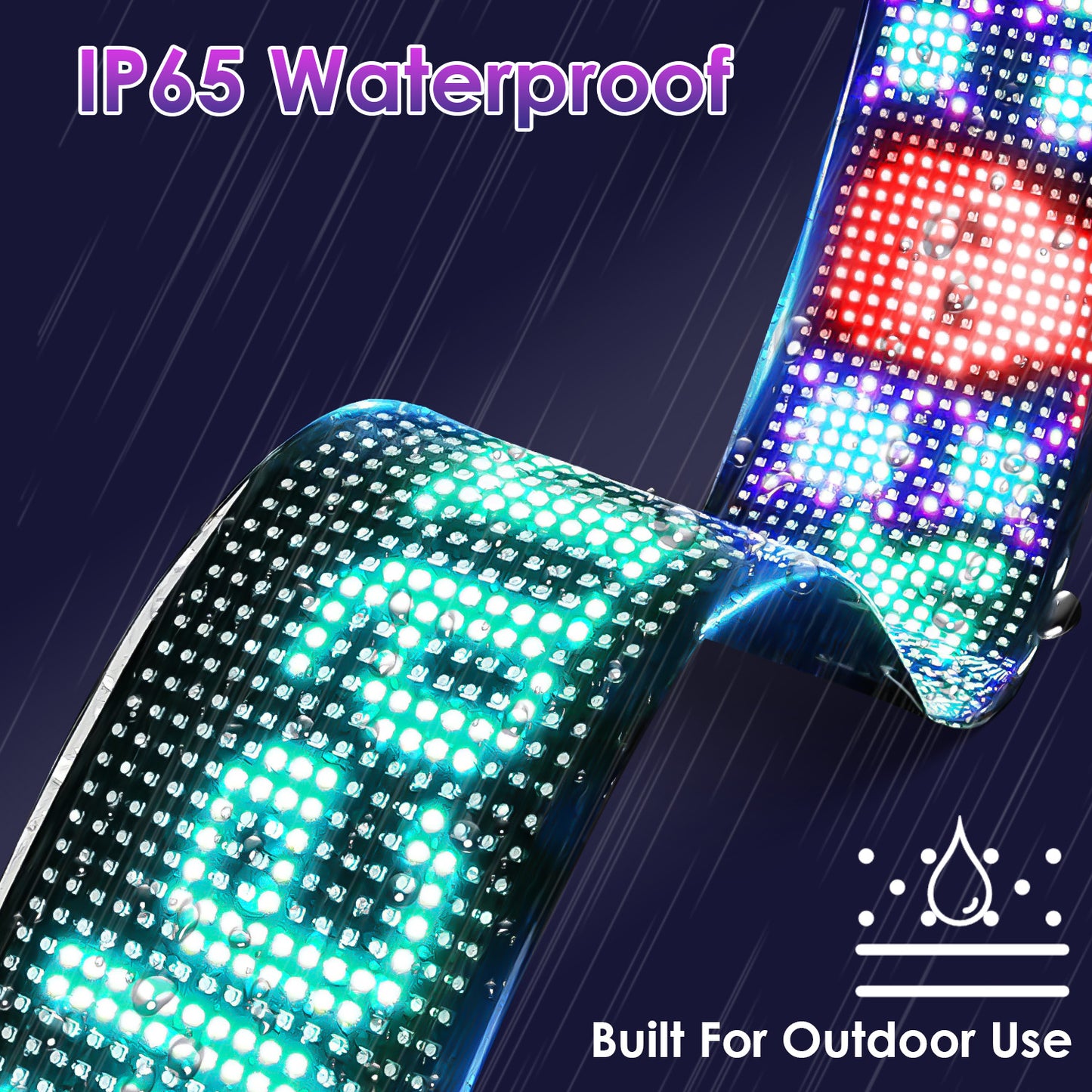 Programmable LED Car Sign with App Control 20x64 Matrix