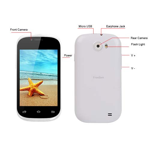 Freedom One Unlocked Smartphone 3.5-Inch Dual SIM Android