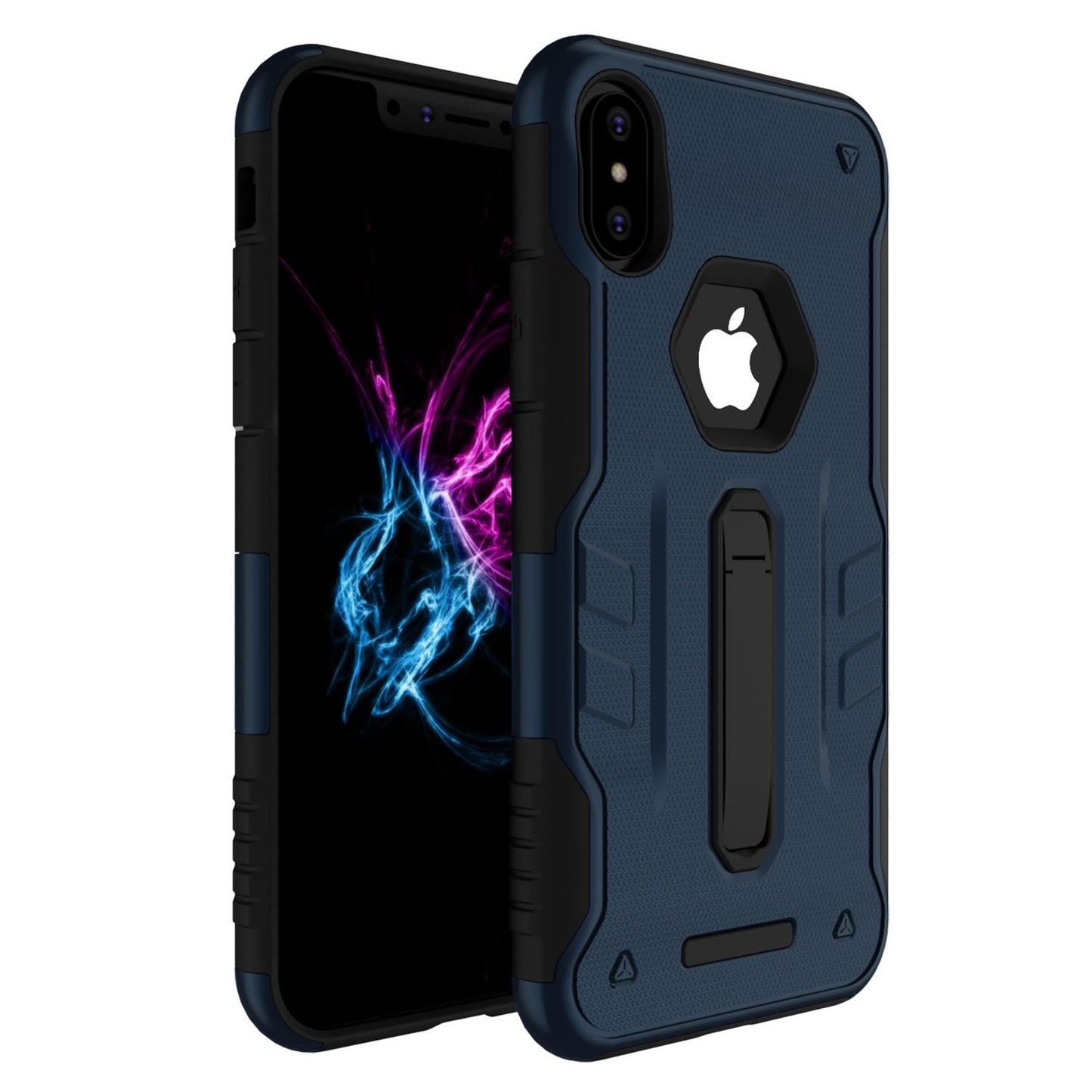 iPhone X Rugged Case with Kickstand - Dual Layer Protection