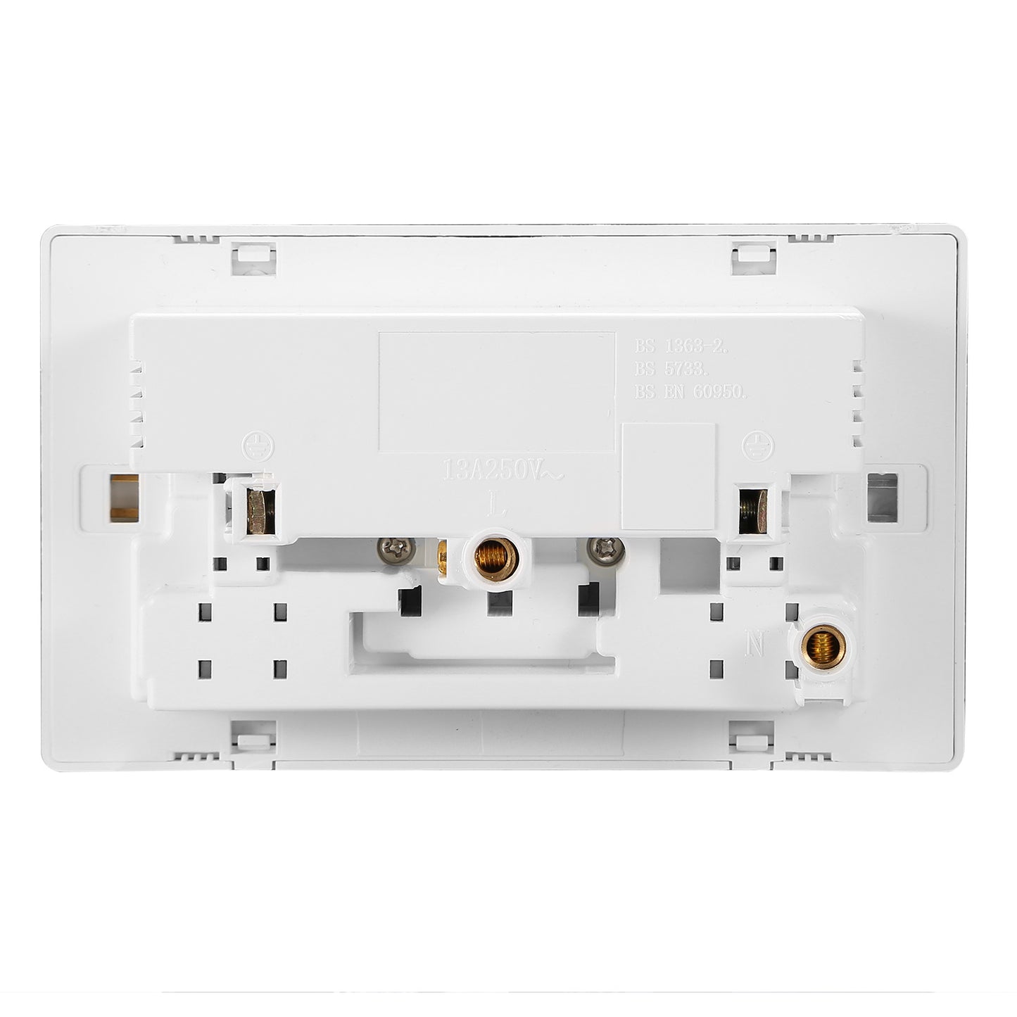 UK Dual Wall Socket with USB Charging Ports & Switches