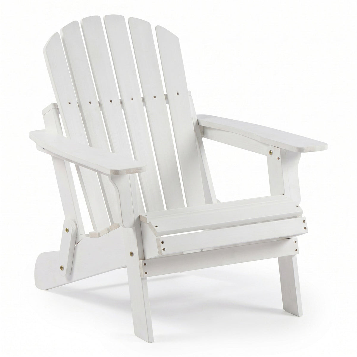 Folding Adirondack Chairs Set of 2 - Hemlock Wood Outdoor Seating