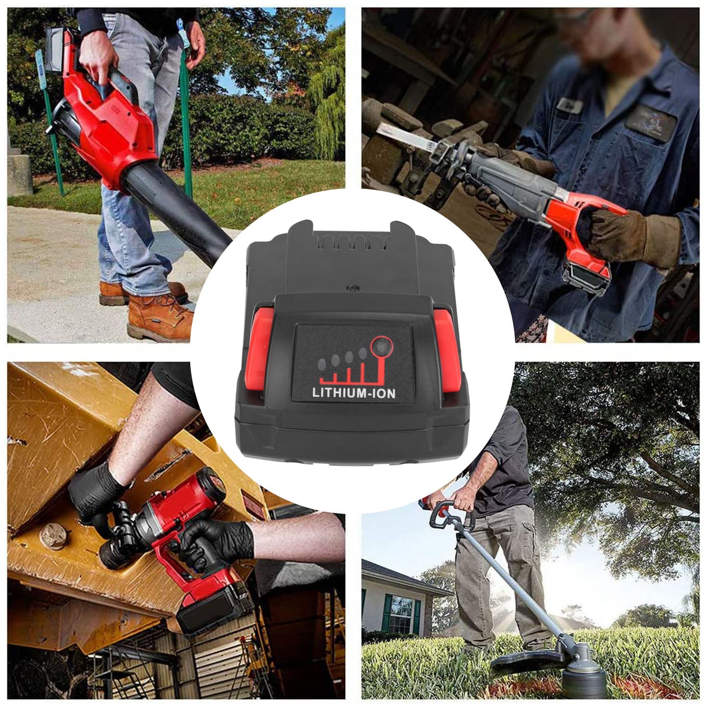 18V 3000mAh Lithium Battery for Milwaukee M18 Cordless Tools