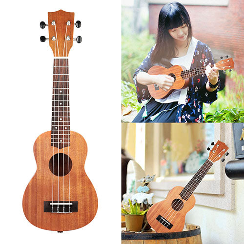 21 Inch Soprano Ukulele with Sapele Body for Beginners