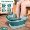 2Pcs Collapsible Foot Bath Basin