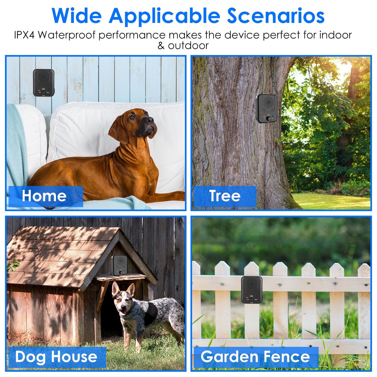 Ultrasonic Dog Bark Control Device with 3 Frequency Levels