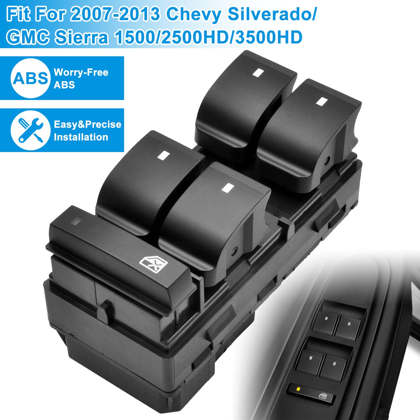 Master Power Window Switch for 2007-2013 Chevy Silverado GMC Sierra